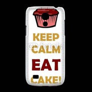 Coque Samsung Galaxy S4mini Keep calm eat cake
