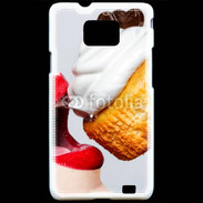 Coque Samsung Galaxy S2 Bouche gourmande