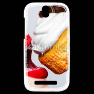 Coque HTC One SV Bouche gourmande