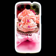 Coque Samsung Galaxy S3 Cupcake et ruban rose