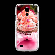 Coque Samsung Galaxy S4mini Cupcake et ruban rose
