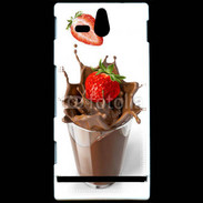Coque Sony Xperia U Fraise et chocolat