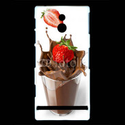 Coque Sony Xperia P Fraise et chocolat