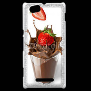 Coque Sony Xperia M Fraise et chocolat