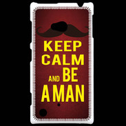 Coque Nokia Lumia 720 Keep Calm Be a Man Rouge
