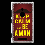 Coque Nokia Lumia 925 Keep Calm Be a Man Rouge