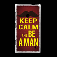 Coque Nokia Lumia 520 Keep Calm Be a Man Rouge