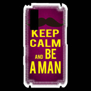 Coque Samsung Player One Keep Calm Be a Man Rose