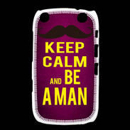 Coque Blackberry Curve 9320 Keep Calm Be a Man Rose