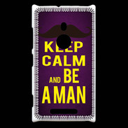 Coque Nokia Lumia 925 Keep Calm Be a Man Violet
