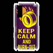 Coque Samsung Player One Keep Calm and Burn Out violet