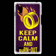 Coque LG Optimus L9 Keep Calm and Burn Out violet