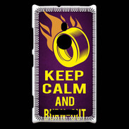 Coque Nokia Lumia 925 Keep Calm and Burn Out violet