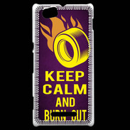 Coque Sony Xperia M Keep Calm and Burn Out violet