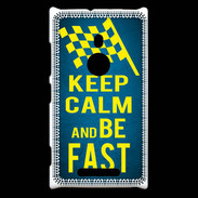Coque Nokia Lumia 925 Keep Calm and Be Fast Bleu