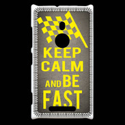 Coque Nokia Lumia 925 Keep Calm and Be Fast Gris