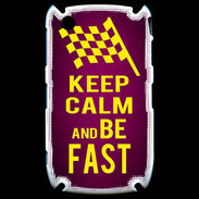 Coque Blackberry 8520 Keep Calm and Be Fast Rose