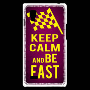 Coque LG Optimus L9 Keep Calm and Be Fast Rose