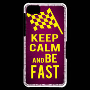 Coque Blackberry Z10 Keep Calm and Be Fast Rose