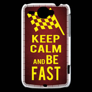 Coque HTC Wildfire G8 Keep Calm and Be Fast Rouge