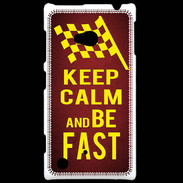 Coque Nokia Lumia 720 Keep Calm and Be Fast Rouge