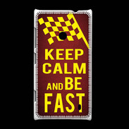 Coque Nokia Lumia 520 Keep Calm and Be Fast Rouge
