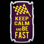 Coque Blackberry 8520 Keep Calm and Be Fast Violet