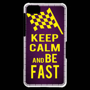 Coque Blackberry Z10 Keep Calm and Be Fast Violet