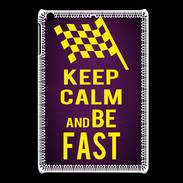 Coque iPadMini Keep Calm and Be Fast Violet