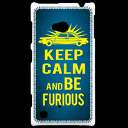 Coque Nokia Lumia 720 Keep Calm and Be Furious Bleu