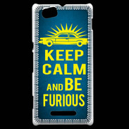 Coque Sony Xperia M Keep Calm and Be Furious Bleu