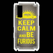 Coque Samsung Player One Keep Calm and Be Furious Gris