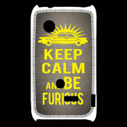 Coque Sony Xperia Typo Keep Calm and Be Furious Gris