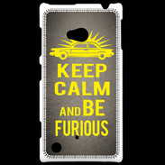 Coque Nokia Lumia 720 Keep Calm and Be Furious Gris
