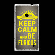 Coque Nokia Lumia 520 Keep Calm and Be Furious Gris