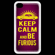 Coque iPhone 4 / iPhone 4S Keep Calm and Be Furious Rose