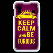 Coque Samsung ACE S5830 Keep Calm and Be Furious Rose