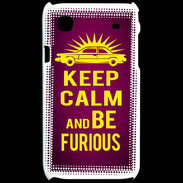 Coque Samsung Galaxy S Keep Calm and Be Furious Rose