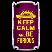 Coque Blackberry 8520 Keep Calm and Be Furious Rose