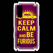 Coque Samsung Player One Keep Calm and Be Furious Rose