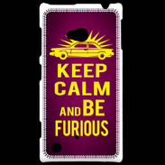 Coque Nokia Lumia 720 Keep Calm and Be Furious Rose