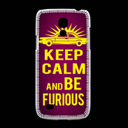Coque Samsung Galaxy S4mini Keep Calm and Be Furious Rose