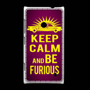 Coque Nokia Lumia 520 Keep Calm and Be Furious Rose