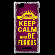 Coque Sony Xperia M Keep Calm and Be Furious Rose