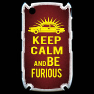 Coque Blackberry 8520 Keep Calm and Be Furious Rouge