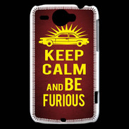 Coque HTC Wildfire G8 Keep Calm and Be Furious Rouge