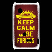 Coque Sony Xperia Typo Keep Calm and Be Furious Rouge
