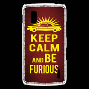 Coque LG Nexus 4 Keep Calm and Be Furious Rouge