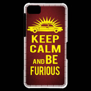 Coque Blackberry Z10 Keep Calm and Be Furious Rouge