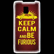 Coque LG P990 Keep Calm and Be Furious Rouge